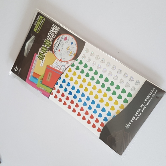 2/20$ 1190 pcs 7 Sheets Stickers 6x5.7 mm Mini Heart Stickers Multicolored - Picture 3 of 4